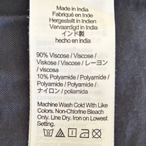 Madewell Drapeweave Puff Sleeve Peplum Blouse Teal Soft Workwear S - Picture 8 of 8